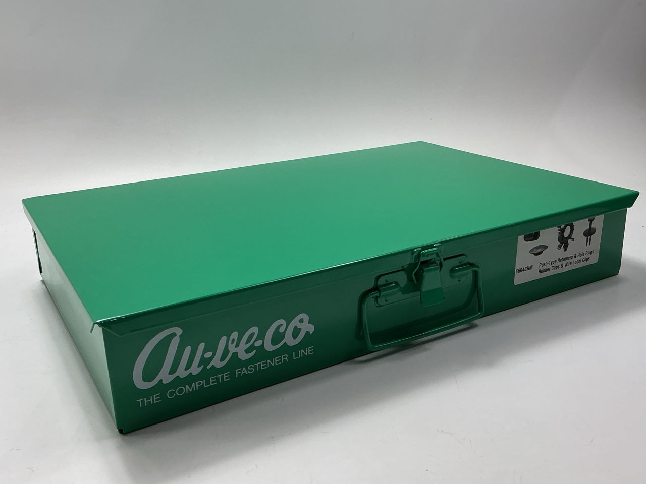 Auveco 1-924 24-Compartment Large Steel Parts Drawer Light Green 18''x12''x3''