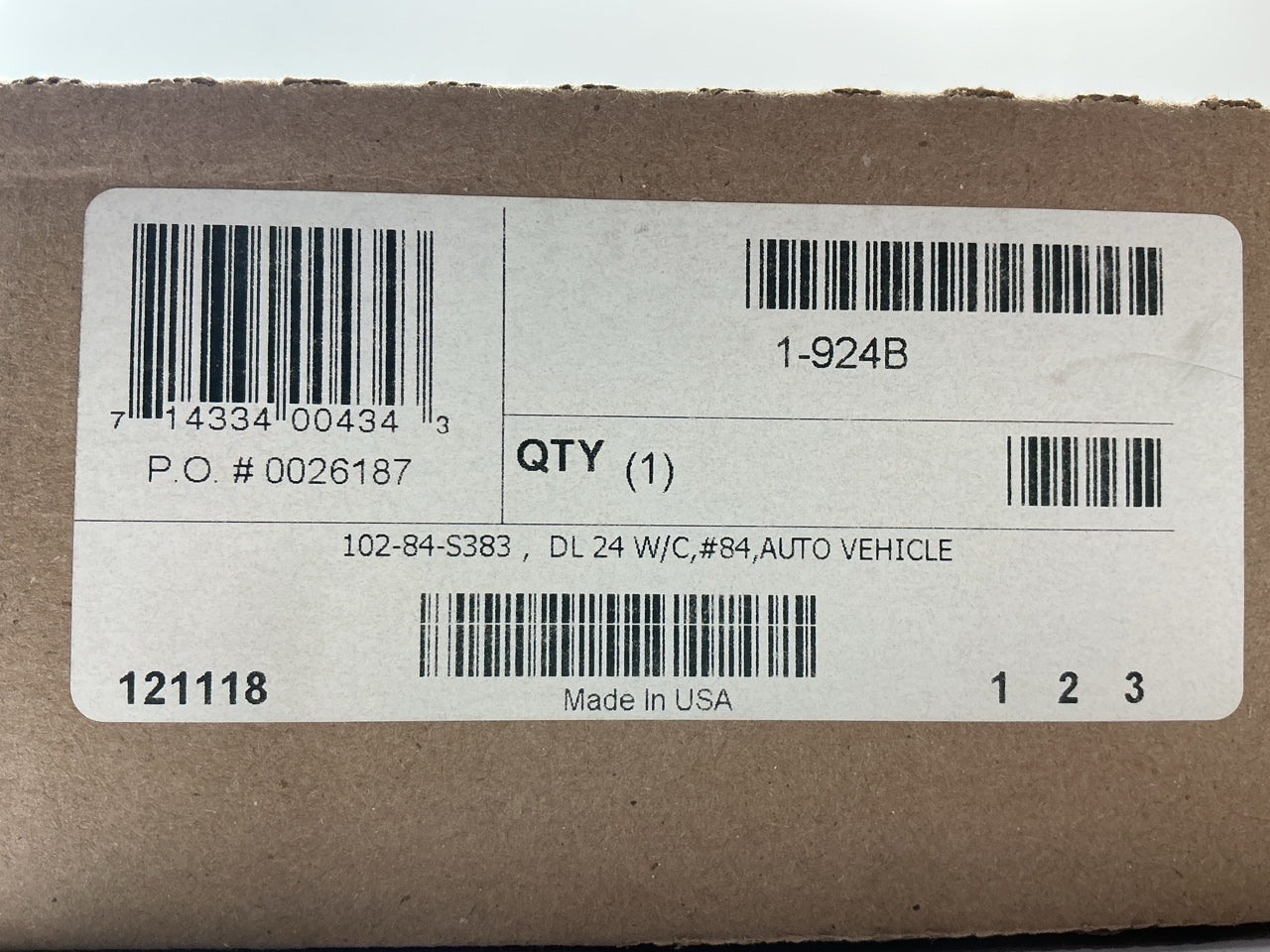COSMETIC DAMAGE Auveco 1-924B 24-Compartment Large Metal Parts Drawer, Steel USA