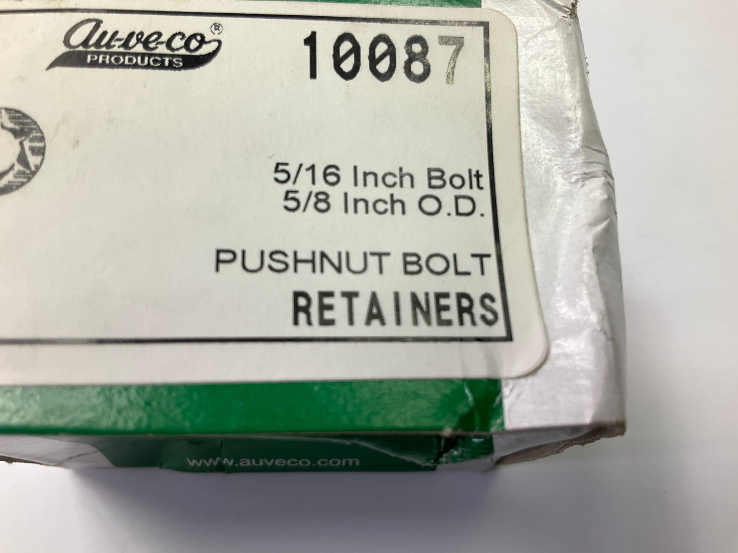 Auveco 10087 Pushnut Bolt Retainer 5/16'' Bolt - 5/8'' OD Qty 100