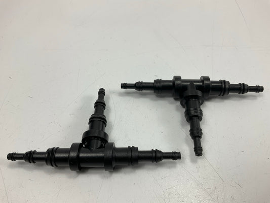 (5) Auveco 10368 Universal Break-Off Hose Tee, 3-Way, For 1/8'', 1/4'', 3/8'' Hose