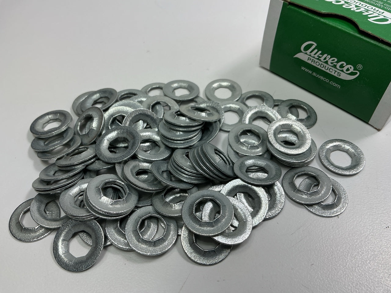 Auveco 10374 3/8'' Stud Flat Push-On Retainers 3/4'' O.D. Qty 100