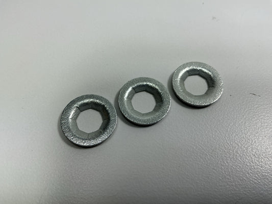 Auveco 10374 3/8'' Stud Flat Push-On Retainers 3/4'' O.D. Qty 100