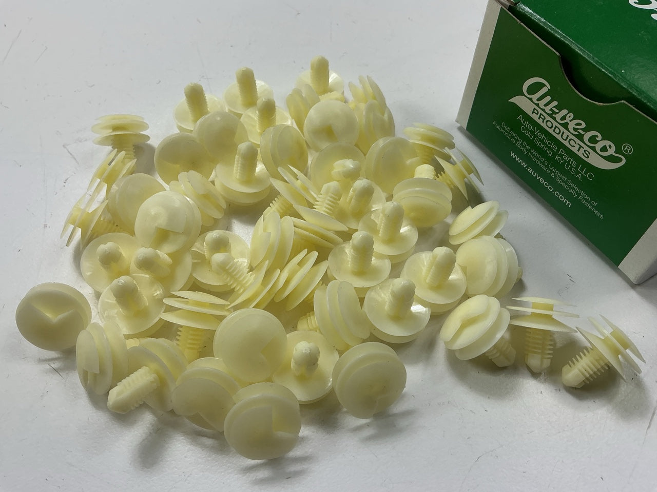 (50) Auveco 10621 Door Trim Panel & Headliner Retainer Clips 1971-Up GM