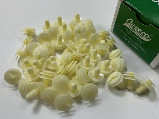 (50) Auveco 10621 Door Trim Panel & Headliner Retainer Clips 1971-Up GM