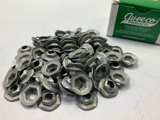 Auveco 10733 Thread Cutting Nut 5/16'' Stud Size - Zinc Plated Qty 100