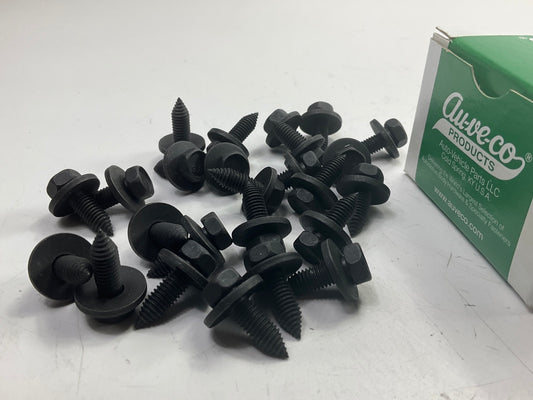 Auveco 11633-25 Metric Hex Head Sems Bolts 6.3-1.0 X 20mm  10mm Hex 17mm Washer
