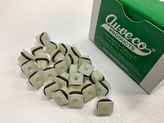 Auveco 11855 Rear License Plate Bracket Nylon Nut Qty 25