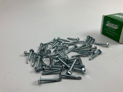 Auveco 11909 #10 X 1-1/4 Indented Hex Washer Head #3 Teks Screws Qty 50