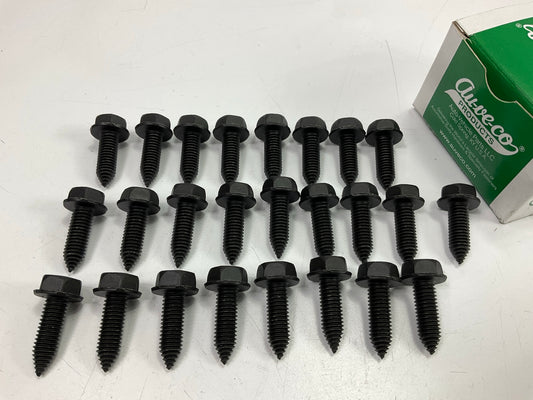 Auveco 12336 Metric Body Bolt Hex Washer Head Screw M8 X 1.25mm Class 9.8 25 Pcs