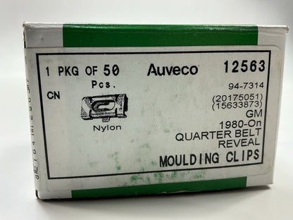 Auveco 12563 Door Quarter Belt Reveal Moulding Clips Retainer Qty 50