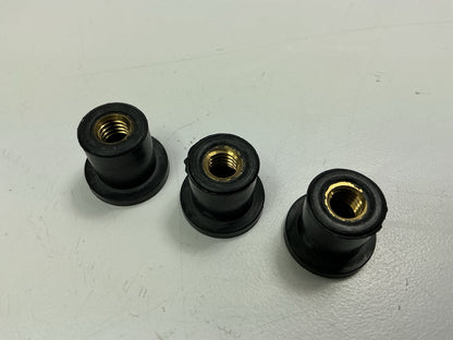 (10) Auveco 13011 Rubber Well Nut, Thread Size 5/16''-18, Brass Insert