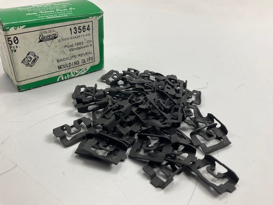 Auveco 13564 Windshield & Backlite Reveal Moulding Clips Qty 50