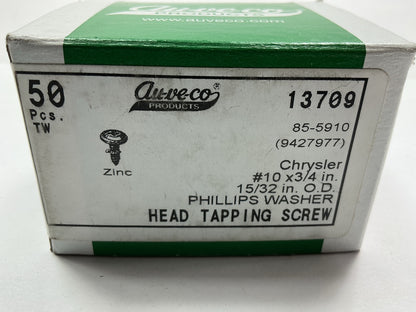 Auveco Tapping Screw #10 X 3/4'' Phillips, Flat Washer Head For Chrysler 9427977