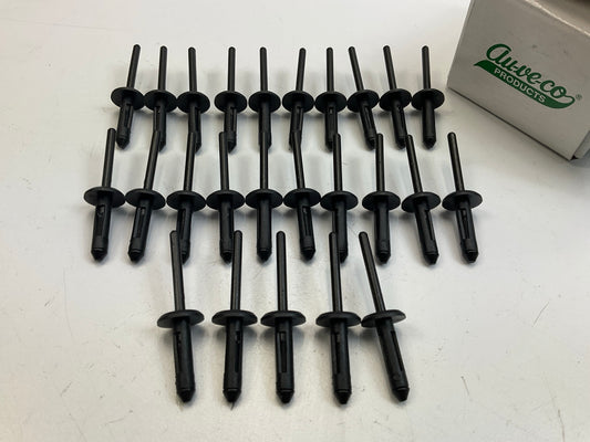 Auveco 13748 Nylon Rivet 13/64'' Hole Diameter 1-7/8'' Length. Qty 25