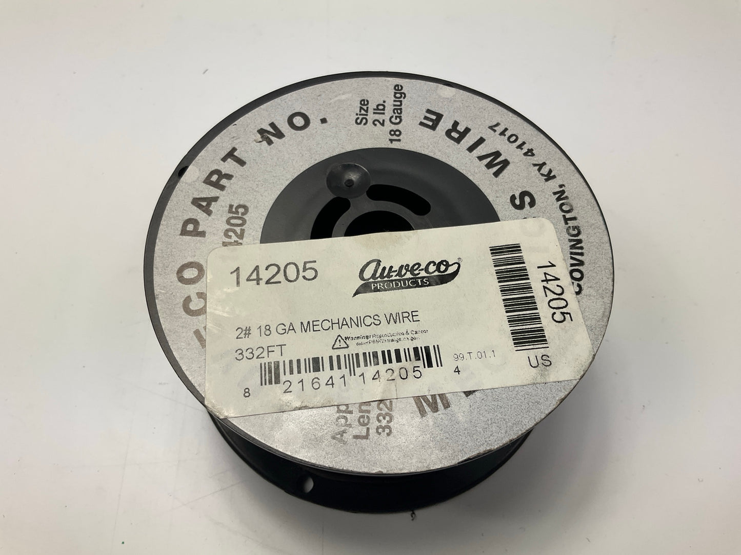 Auveco 14205 18 GA Mechanics Wire, 332 Feet, Soft Annealed Black Steel 18 Gauge
