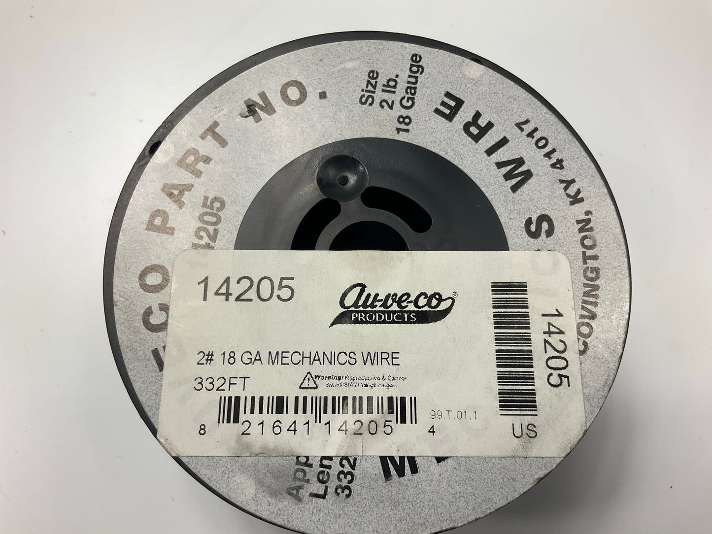 Auveco 14205 18 GA Mechanics Wire, 332 Feet, Soft Annealed Black Steel 18 Gauge