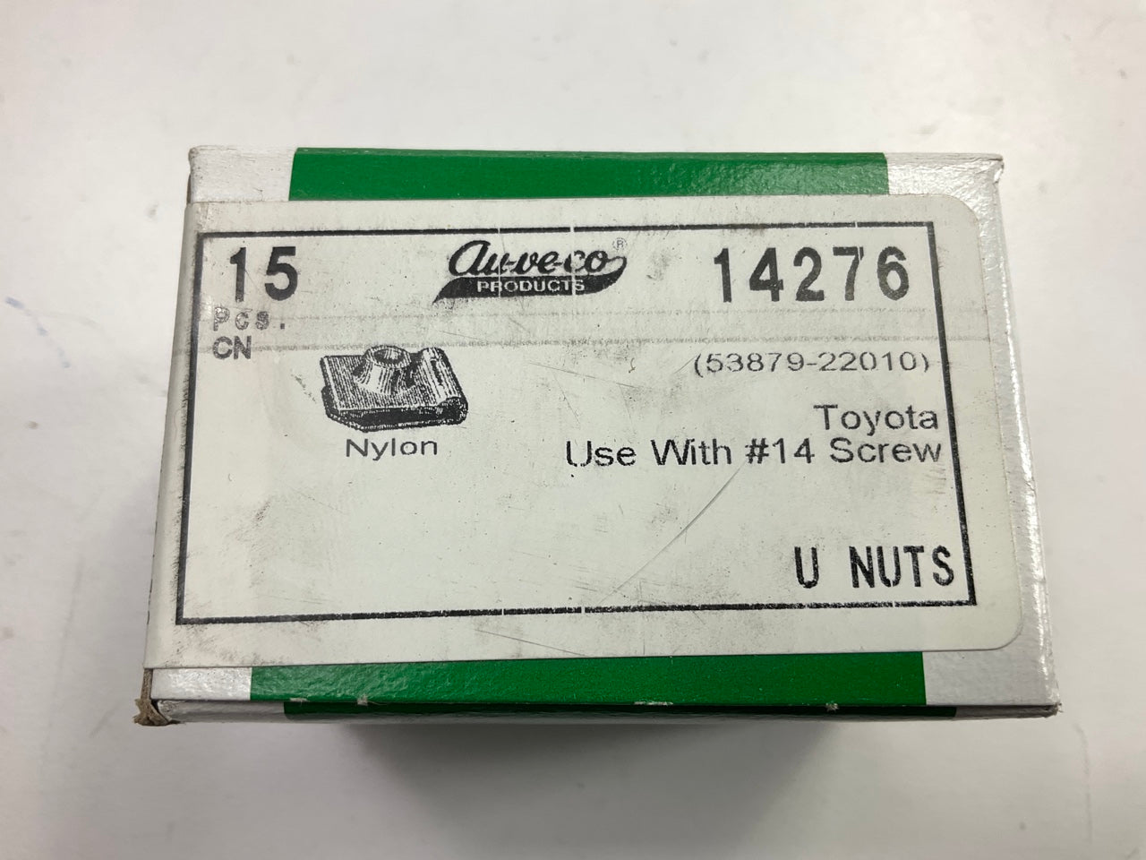 (15) Auveco 14276 Nylon U Nut #14 Screw Front Fender Liner Clip Fastener