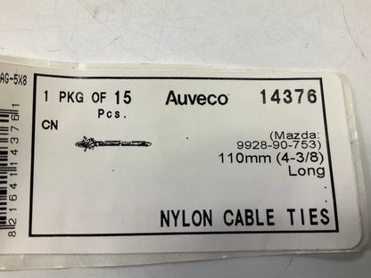 (15) Auveco 14376 Releasable Cable Strap Length: 110mm (4-3/8'')