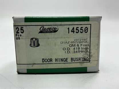 Auveco 14550 Door Hinge Bushings 27/64 O.D. 11/32 I.D. Qty 25
