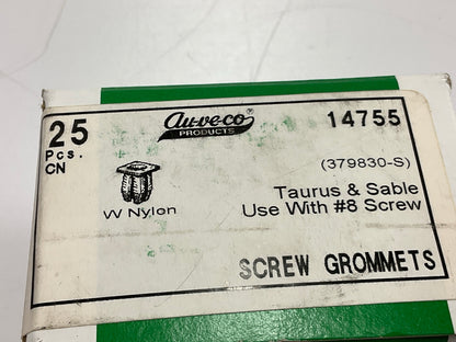 Auveco 14755 Nylon Nut For A #8 Screw Qty 25