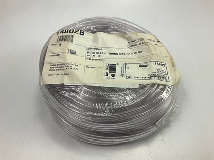 Auveco 14802 Clear Tubing 3/16'' Inside Diameter 5/16'' Outside Diameter, 100 Feet