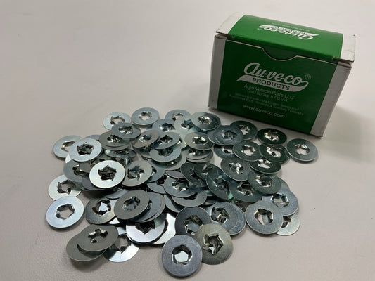 Auveco 14980 Pushnut Bolt Retainer, M6-1.0 Thread, 17mm O.D. Qty 100
