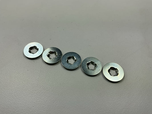 Auveco 14980 Pushnut Bolt Retainer, M6-1.0 Thread, 17mm O.D. Qty 100