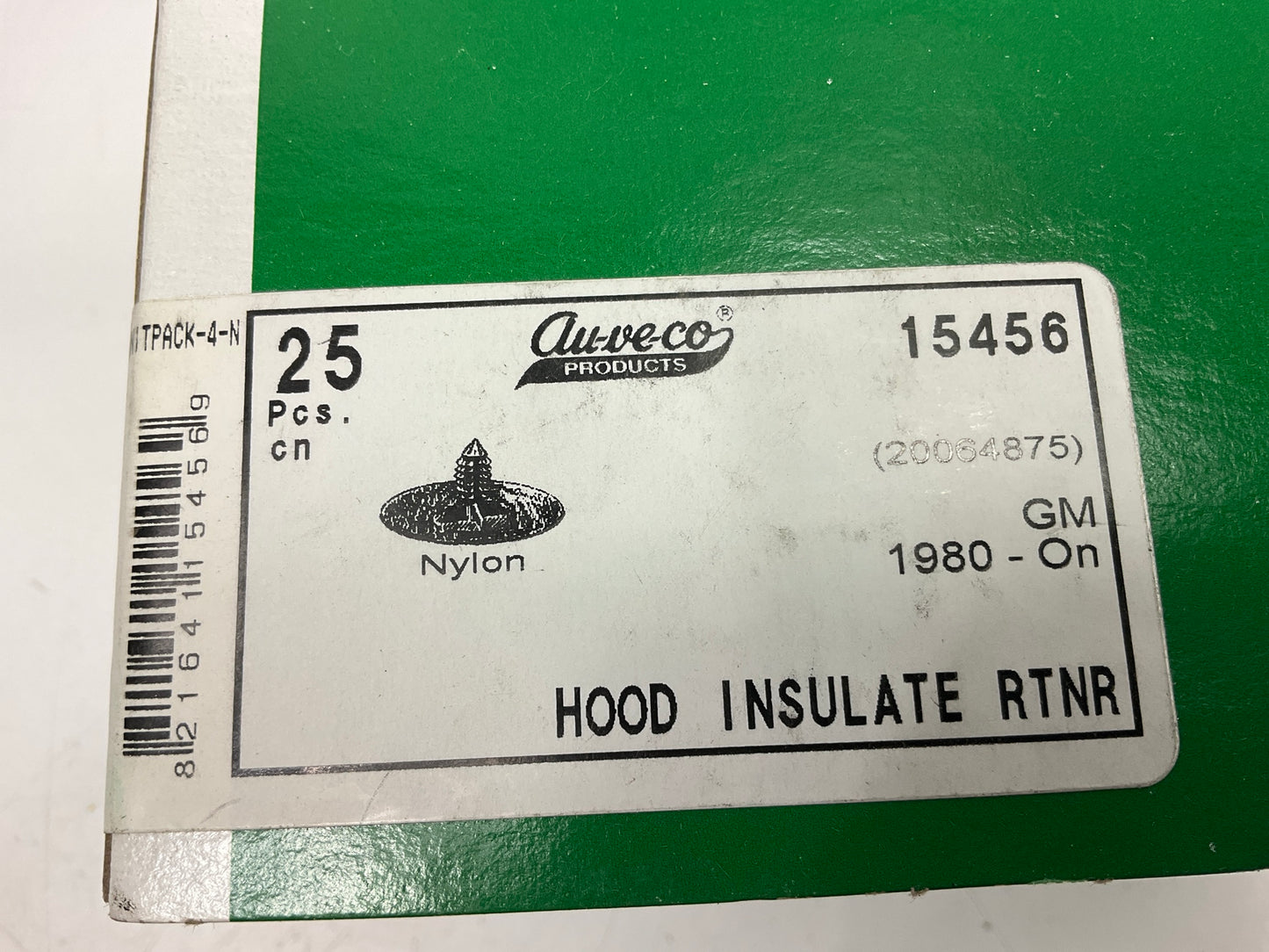 Auveco 15456 Hood Insulation Retainer Qty 25