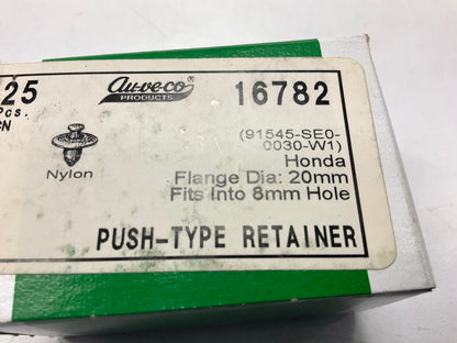 Auveco 16782 Push-Type Retainer 14mm Length Qty 25