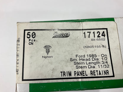 Auveco 17124 Interior Door Trim Plastic Panel Retainers Clips Qty 50