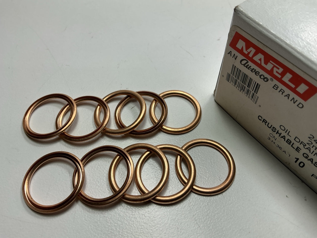 (10) Auveco 17264 Oil Drain Plug Crushable Gaskets 18mm I.D.