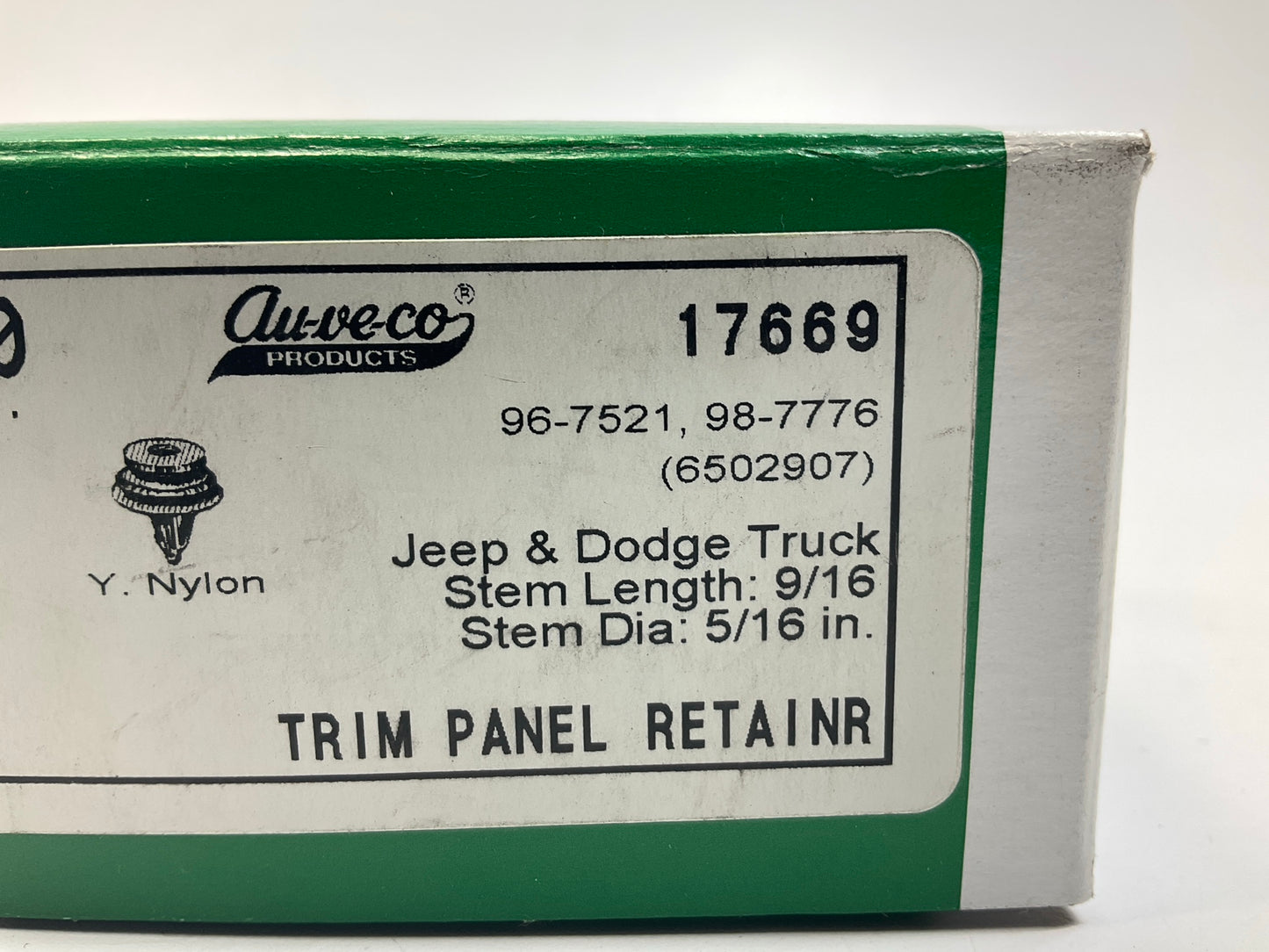 Auveco 17669 Door Trim Panel Retainer Clips Retainer Rivet Qty 50