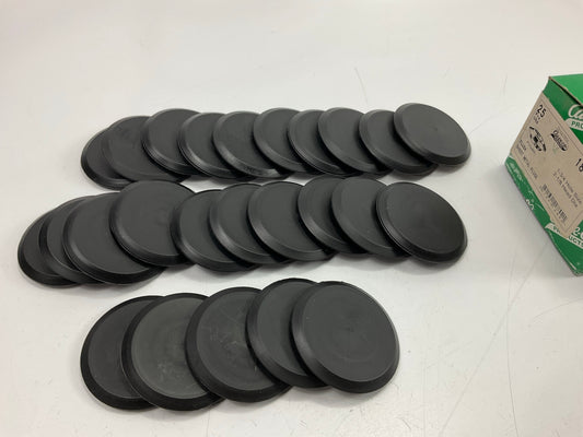 Auveco 18802 25 Flush Sheet Metal Plugs 1-3/4'' Hole Black Qty 25
