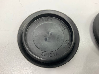 Auveco 18802 25 Flush Sheet Metal Plugs 1-3/4'' Hole Black Qty 25