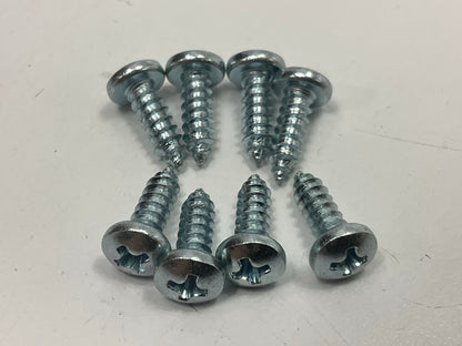 Auveco 1940 #8 X 1/2  Phillips Pan Head Tapping Screws, Plated Zinc, 100 Pack