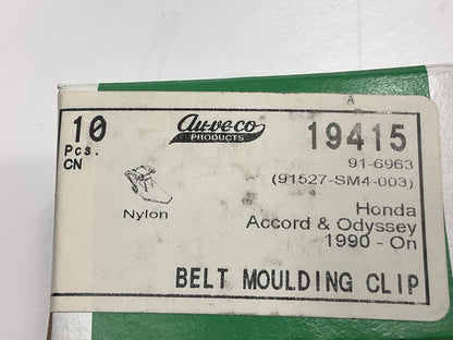 (10) Auveco 19415 Belt Moulding Retainer Clips, Replaces Honda # 91527-SM4-003
