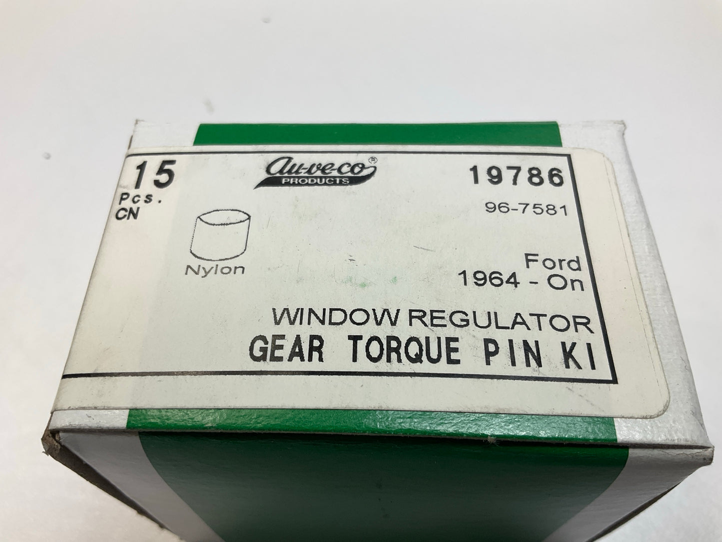 (15) Auveco 19786 Power Window Regulator Bushing Torque Pin Gear Repair Qty 15