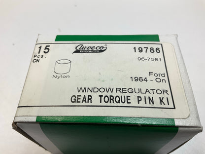 (15) Auveco 19786 Power Window Regulator Bushing Torque Pin Gear Repair Qty 15