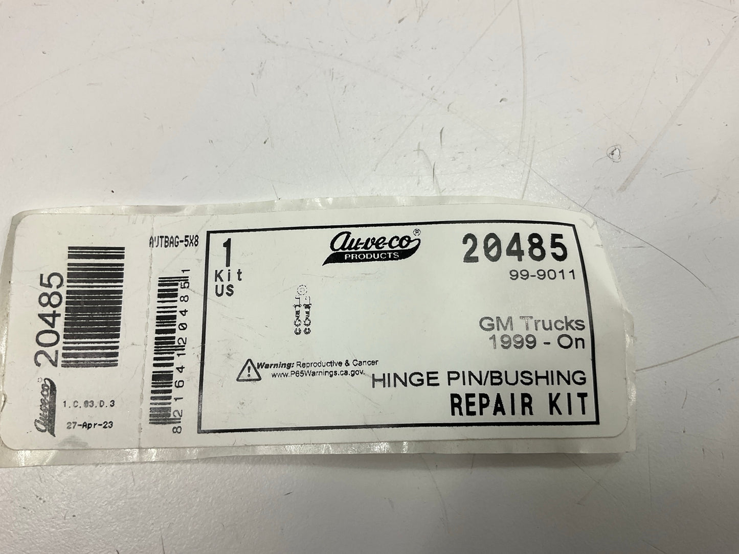 Auveco 20485 Door Hinge Pin & Bushing Repair Kit GM C/K Pick-ups & SUV'S