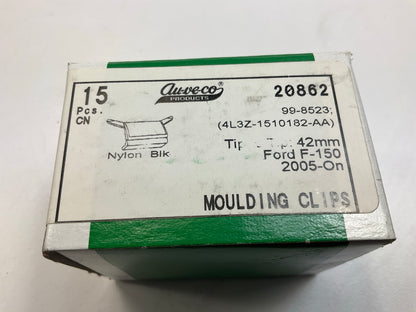 (15) Auveco 20862 Roof & Garnish Moulding Clip Retainer
