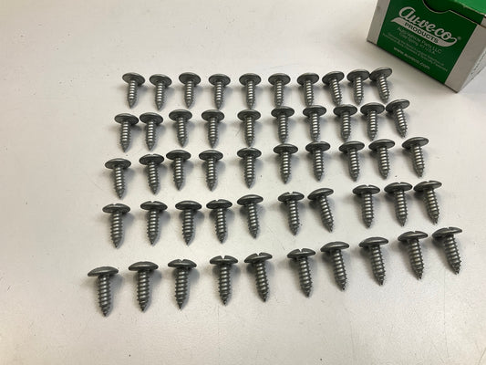 Auveco 21081 Duo-Drive Truss Head License Plate Screw 14mm Head 20mm Long Qty 50