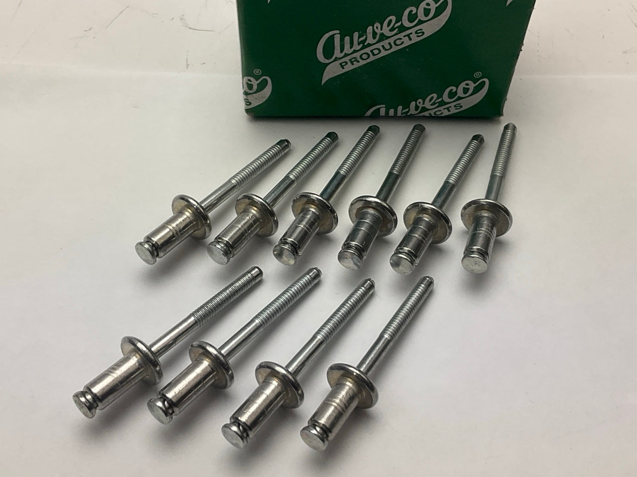 10 Pcs - Auveco # 22066 Ford Specialty Rivet, All Steel, Zinc - W702554-S900C