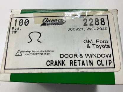 (10) Auveco 2288  Door Handle Window Crank Retaining Clips
