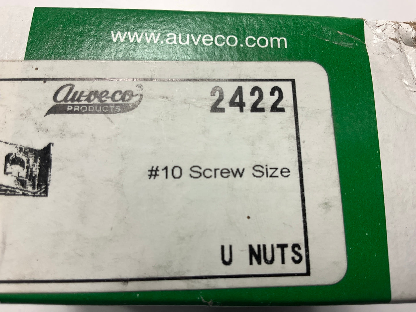 Auveco 2422 #10 Screw Size Panel Range .025''-.064'' Hole To Edge: 3/8'' Qty 100