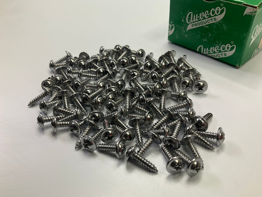 Auveco 2806 Tapping Screw #8 X 5/8'' Phillips Washer Head Qty 100