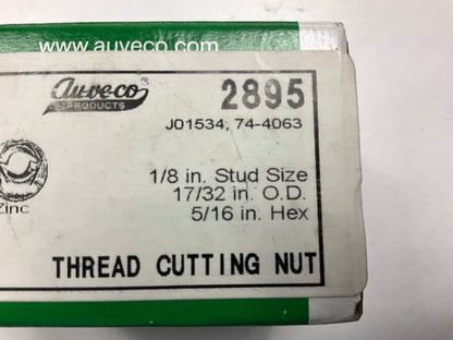 Auveco 2895 THREAD CUT TING NUTS 1/8'' Stud Size 5/16'' Hex 17/32'' Washer  Qty 100