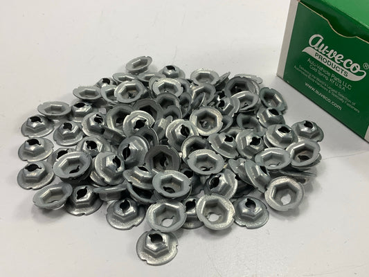 Auveco 2896 Thread Cutting Nut 3/16 Stud Size 3/8 Hex Qty 100