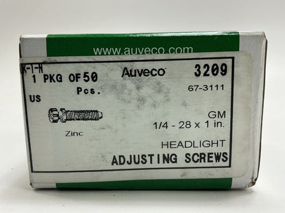 Auveco 3209 1/4''-28 X 1'' Phillips Headlight Adjusting Screw Qty 50