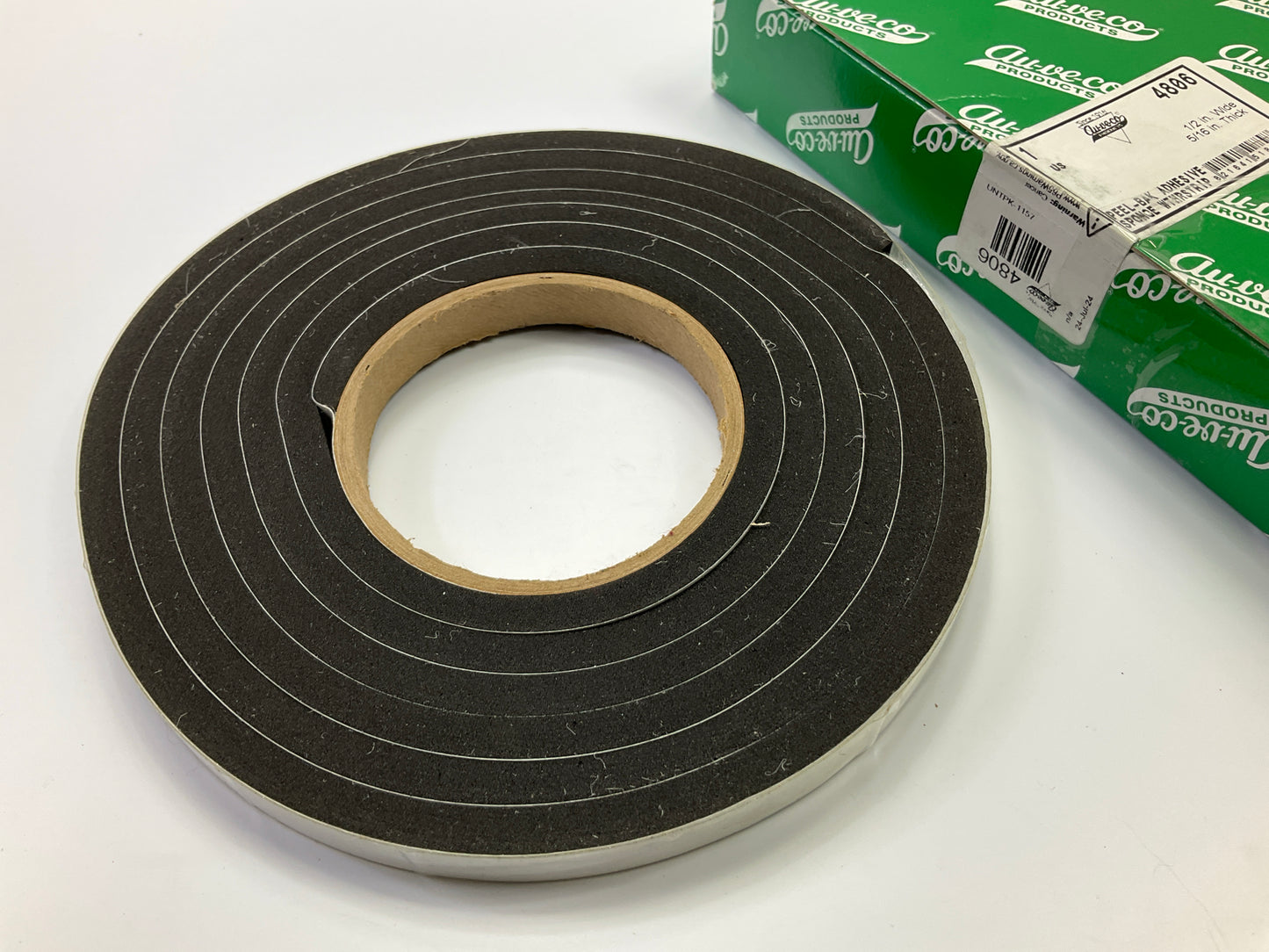 Auveco 4806 Peel-Bak Neoprene Weatherstrip Seal 1/2'' Wide, 5/16'' Thick, 10' Long