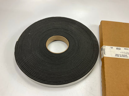 Auveco 4853 5/32'' X 1'' X 50' Peel-Bak Neoprene Sponge Weatherstrip Adhesive Seal